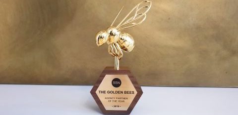 Photo of golden bee award